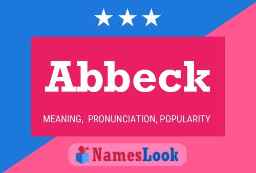 Abbeck Name Poster