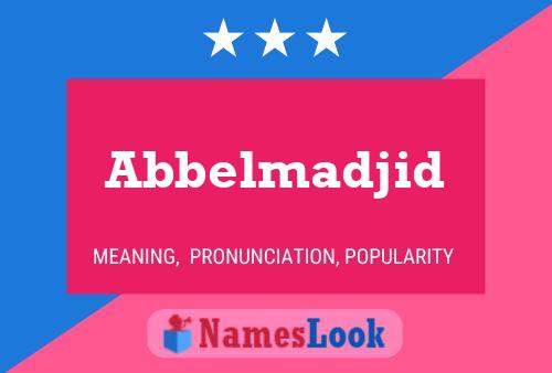 Abbelmadjid Name Poster