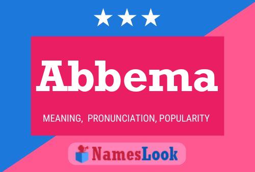 Abbema Name Poster