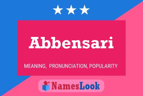 Abbensari Name Poster