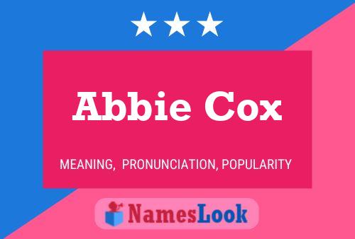 Abbie Cox Name Poster