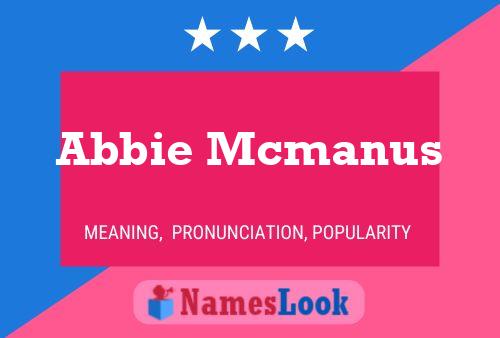 Abbie Mcmanus Name Poster