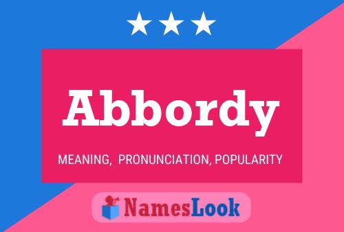 Abbordy Name Poster