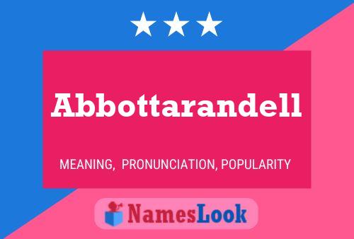 Abbottarandell Name Poster