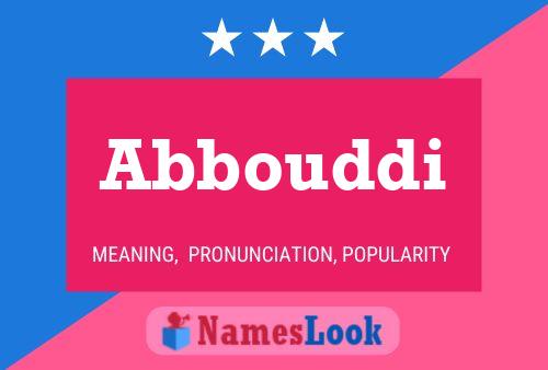 Abbouddi Name Poster