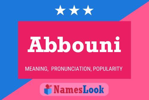 Abbouni Name Poster