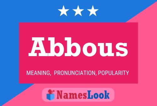 Abbous Name Poster