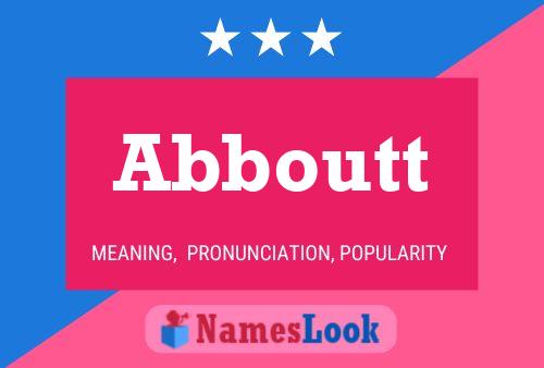 Abboutt Name Poster