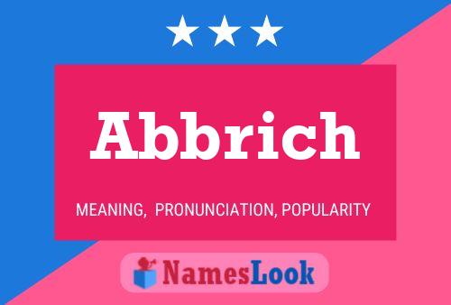 Abbrich Name Poster