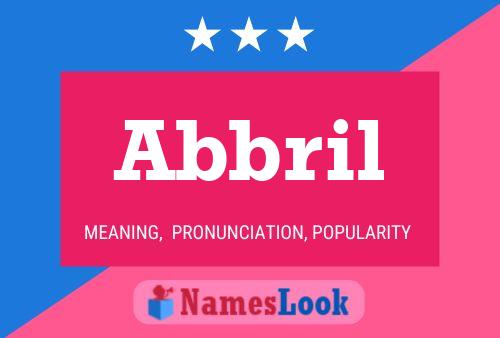 Abbril Name Poster