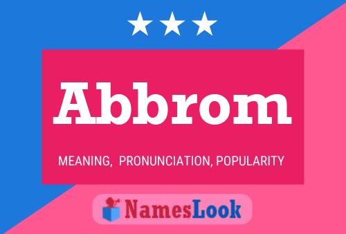 Abbrom Name Poster