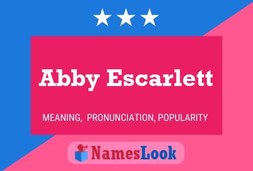 Abby Escarlett Name Poster