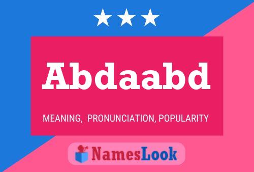 Abdaabd Name Poster