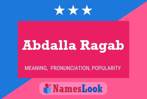 Abdalla Ragab Name Poster