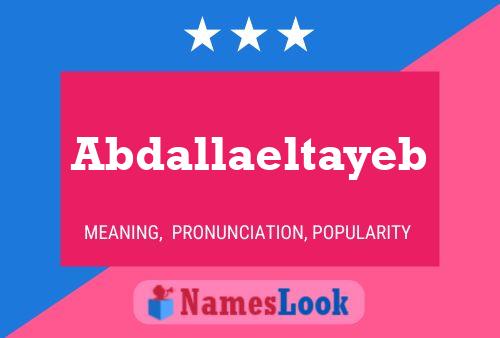 Abdallaeltayeb Name Poster