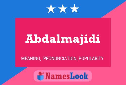 Abdalmajidi Name Poster