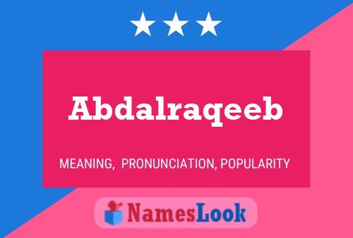 Abdalraqeeb Name Poster