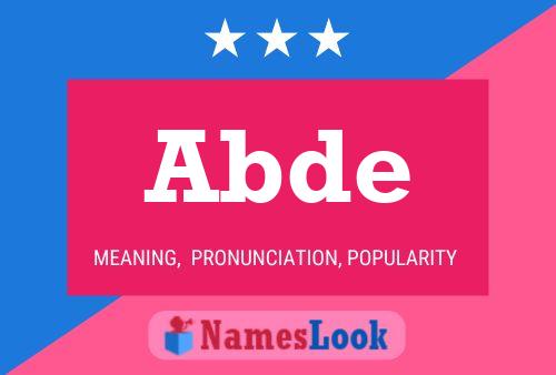 Abde Name Poster