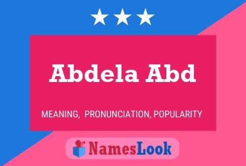 Abdela Abd Name Poster