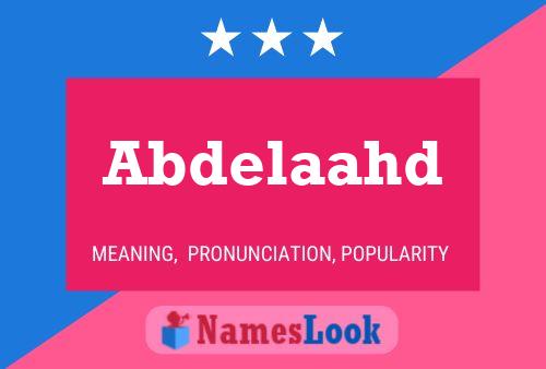 Abdelaahd Name Poster