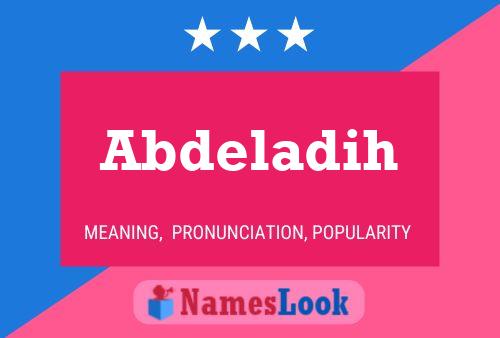 Abdeladih Name Poster