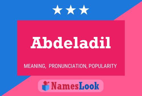 Abdeladil Name Poster