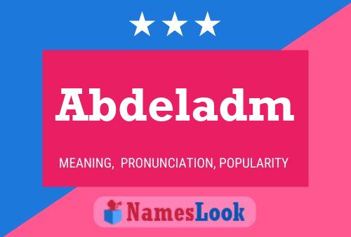 Abdeladm Name Poster