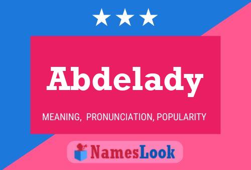 Abdelady Name Poster