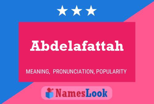 Abdelafattah Name Poster