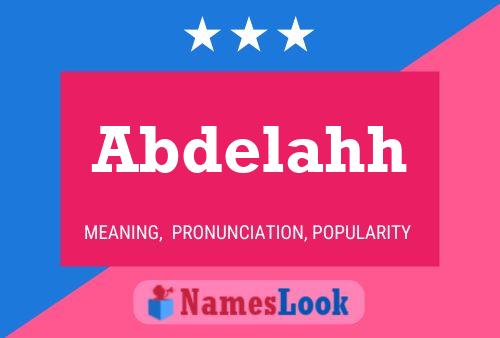 Abdelahh Name Poster