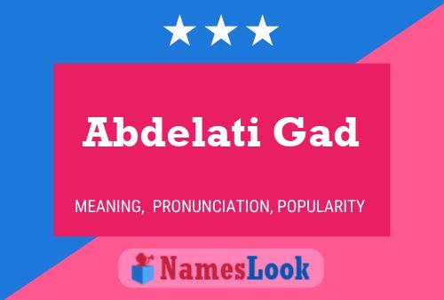 Abdelati Gad Name Poster