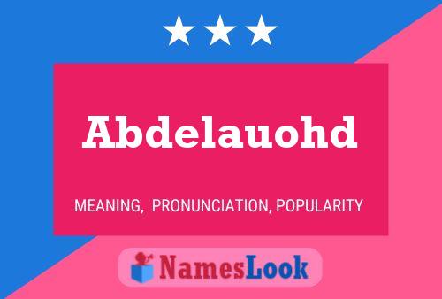 Abdelauohd Name Poster