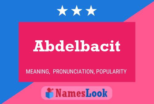 Abdelbacit Name Poster