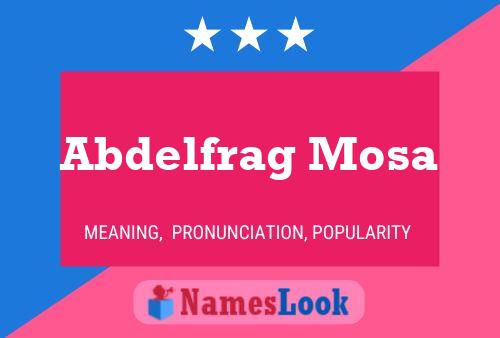 Abdelfrag Mosa Name Poster