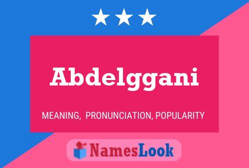 Abdelggani Name Poster