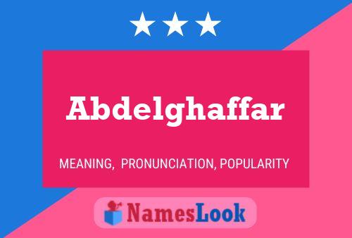 Abdelghaffar Name Poster