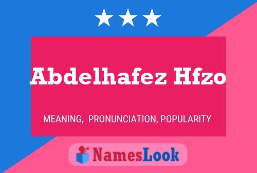 Abdelhafez Hfzo Name Poster