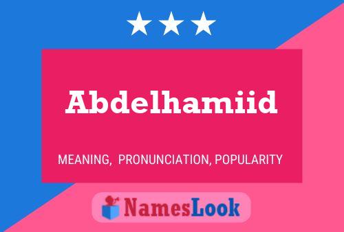 Abdelhamiid Name Poster