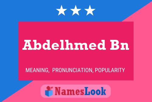 Abdelhmed Bn Name Poster