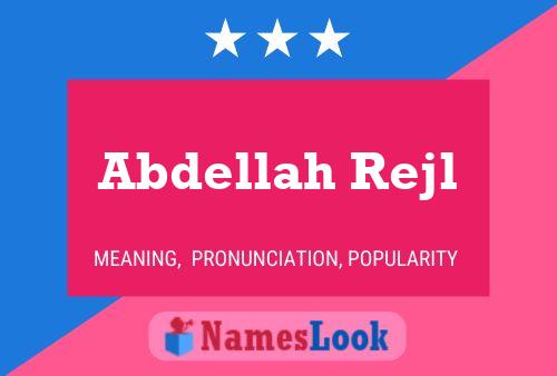 Abdellah Rejl Name Poster