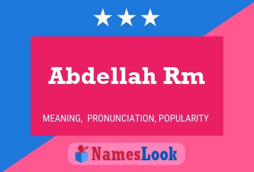 Abdellah Rm Name Poster