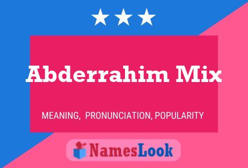 Abderrahim Mix Name Poster