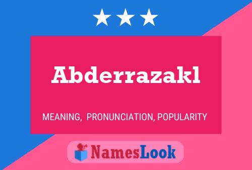 Abderrazakl Name Poster