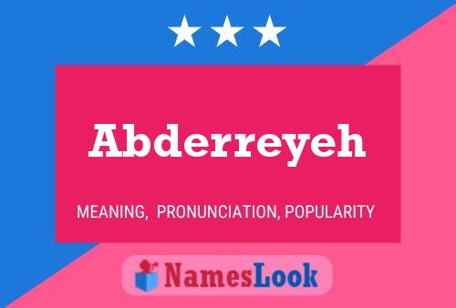 Abderreyeh Name Poster