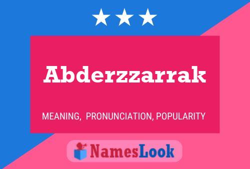 Abderzzarrak Name Poster