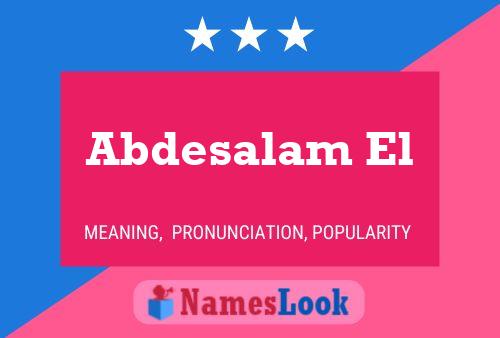 Abdesalam El Name Poster