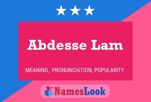 Abdesse Lam Name Poster