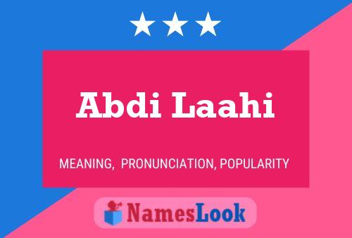 Abdi Laahi Name Poster