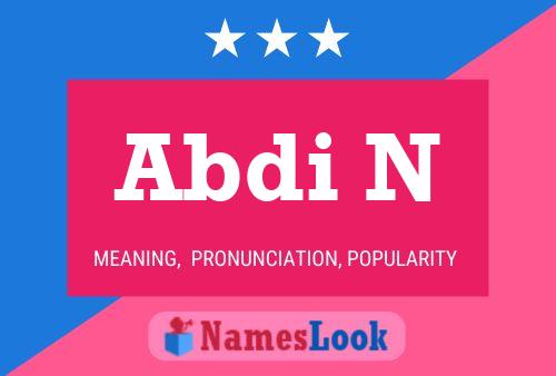 Abdi N Name Poster