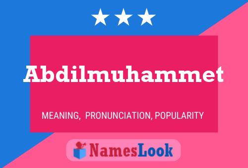 Abdilmuhammet Name Poster